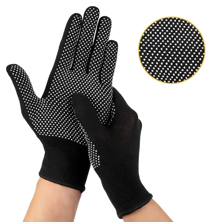 5pairs Outdoor Breathable Non-slip Particle Silicone Hiking Riding Nylon Gloves Thin Mittens(Black) - Safety Gloves by PMC TechLife | Online Shopping South Africa | PMC TechLife | Buy Now Pay Later Mobicred