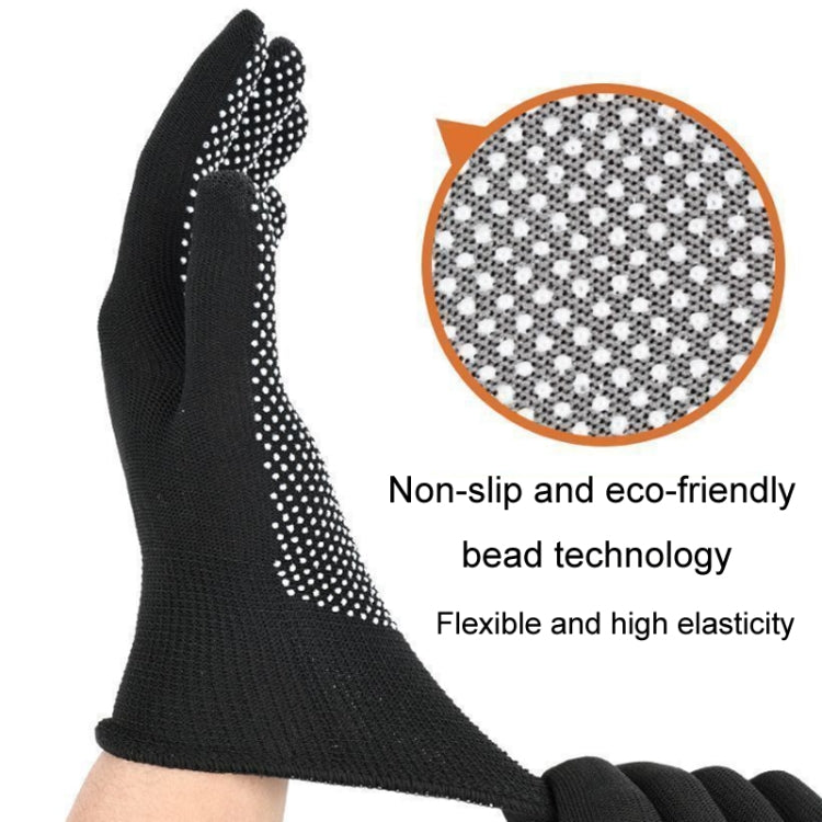 5pairs Outdoor Breathable Non-slip Particle Silicone Hiking Riding Nylon Gloves Thin Mittens(Grey) - Safety Gloves by PMC TechLife | Online Shopping South Africa | PMC TechLife | Buy Now Pay Later Mobicred