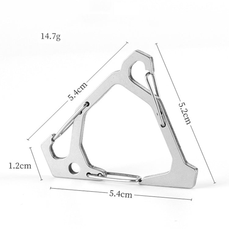 Outdoor Stainless Steel Hanging Buckle Multi-functional Portable Triangle Hook Multi-Hook Carabiner(Black) - Hooks by PMC TechLife | Online Shopping South Africa | PMC TechLife | Buy Now Pay Later Mobicred