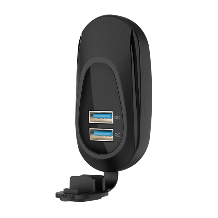 12-24V Bus Handlebar Installed USB Fast Charging Charger, Specifications: 2U QC+QC - DIY Modified Charger by PMC Jewellery | Online Shopping South Africa | PMC Jewellery | Buy Now Pay Later Mobicred