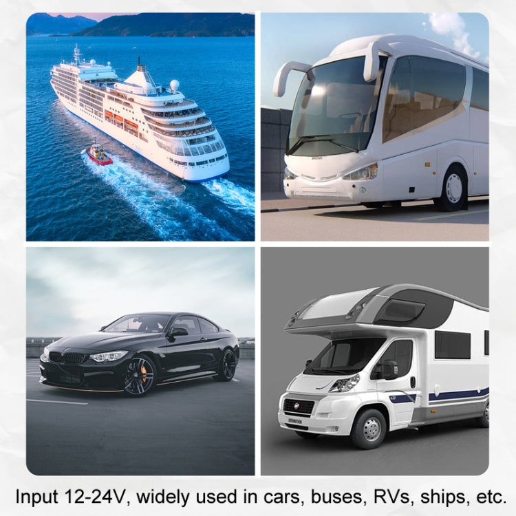 12-24V Bus Handlebar Installed USB Fast Charging Charger, Specifications: 2U QC+QC - DIY Modified Charger by PMC Jewellery | Online Shopping South Africa | PMC Jewellery | Buy Now Pay Later Mobicred