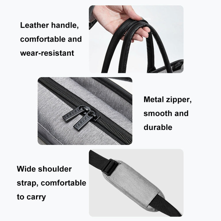 Baona BN-I009 14-inch Large-capacity Shock-absorbing And Wear-resistant Laptop Bag(Gray) - free shipping - PMC Jewellery - Order now!