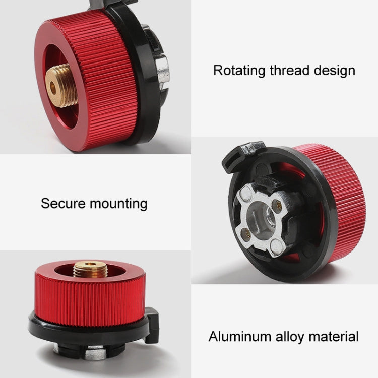 Outdoor Camping Gas Cylinder Adapter Stove Connector Closed Snap Gas Canister Converter, Color: Small Yellow - free shipping - PMC TechLife - Order now!