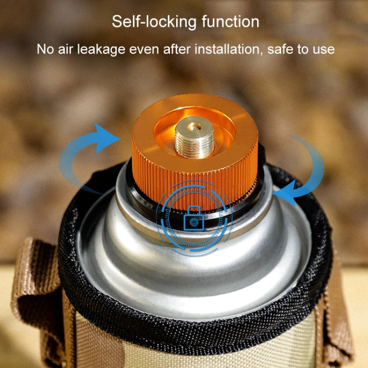 Outdoor Camping Gas Cylinder Adapter Stove Connector Closed Snap Gas Canister Converter, Color: Small Yellow - free shipping - PMC TechLife - Order now!