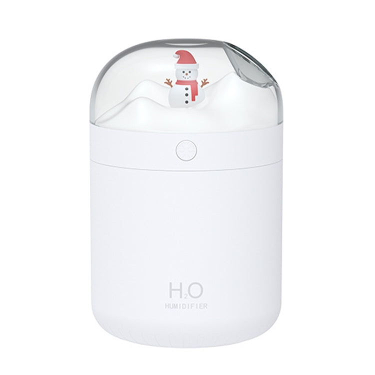 500ml Snowman Humidifier USB Desktop Large Capacity Colorful Ambient Light Air Humidifier(White) - free shipping - PMC TechLife - Order now!