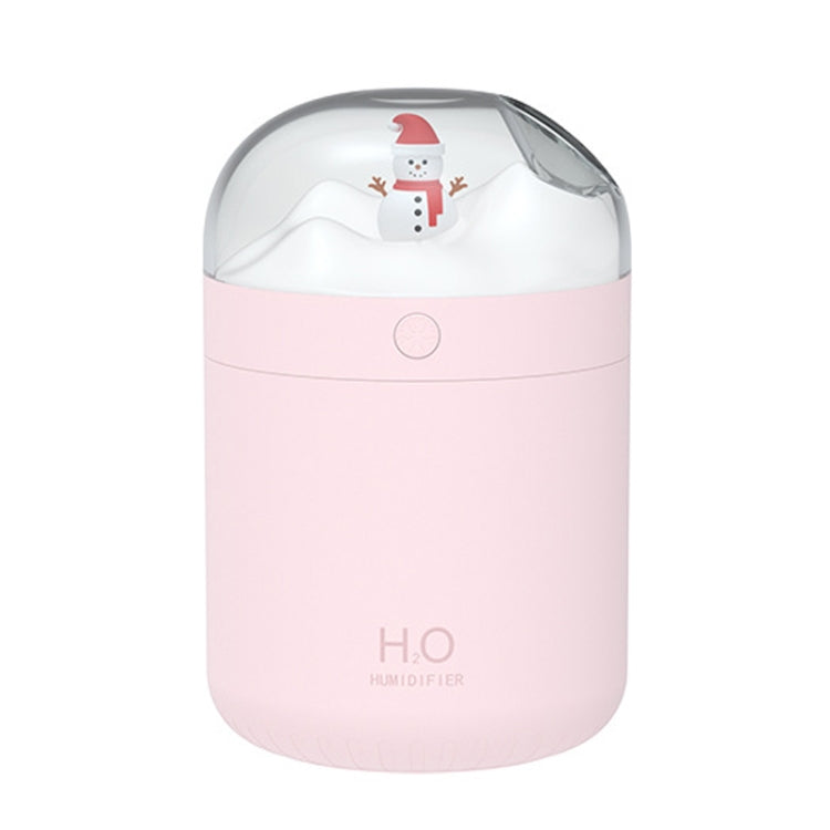 500ml Snowman Humidifier USB Desktop Large Capacity Colorful Ambient Light Air Humidifier(Pink) - free shipping - PMC TechLife - Order now!