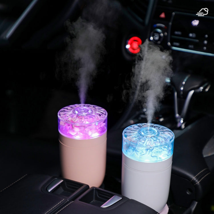 230ml Flower Air Humidifier USB Home Car Aroma Humidifier With Colorful Ambient Light(White) - free shipping - PMC TechLife - Order now!