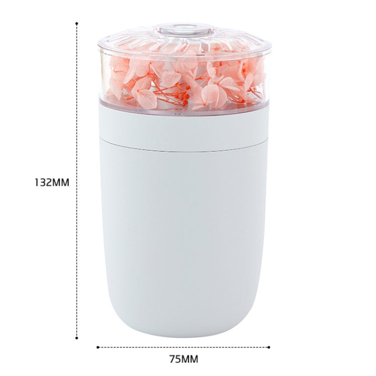 230ml Flower Air Humidifier USB Home Car Aroma Humidifier With Colorful Ambient Light(White) - free shipping - PMC TechLife - Order now!