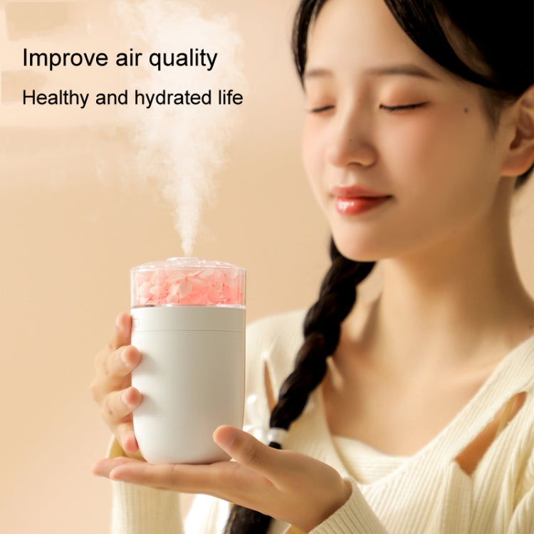 230ml Flower Air Humidifier USB Home Car Aroma Humidifier With Colorful Ambient Light(White) - free shipping - PMC TechLife - Order now!