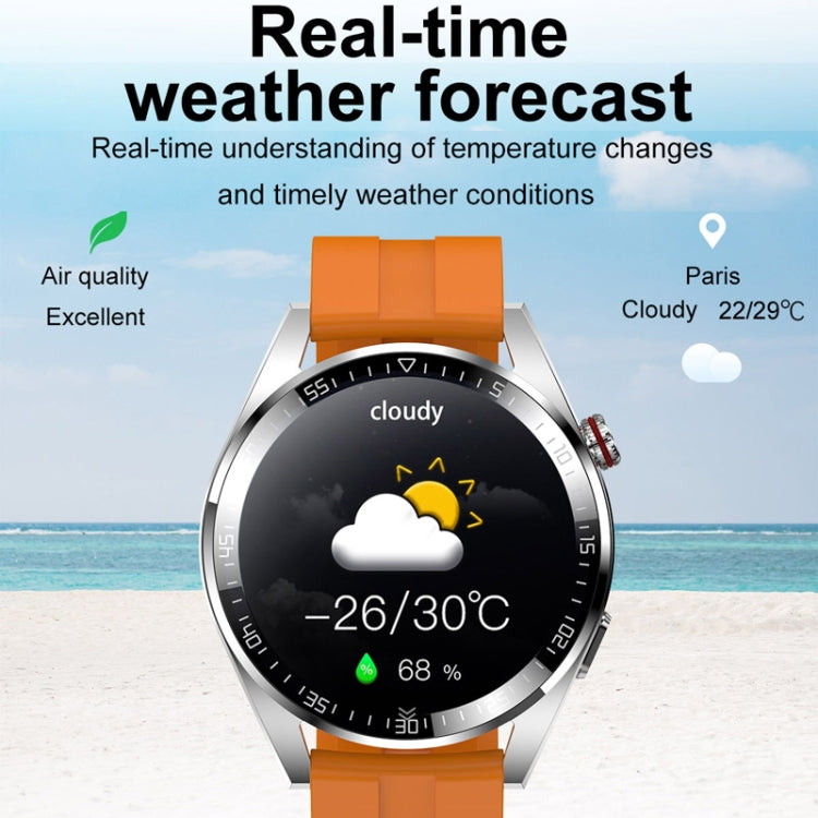 1.43 inch AMOLED Screen Smartwatch Heart Rate Blood Pressure Monitoring Bluetooth Talking Sports Watch, Color: Black Silicone Strap - Smart Watches by PMC TechLife | Online Shopping South Africa | PMC TechLife | Buy Now Pay Later Mobicred