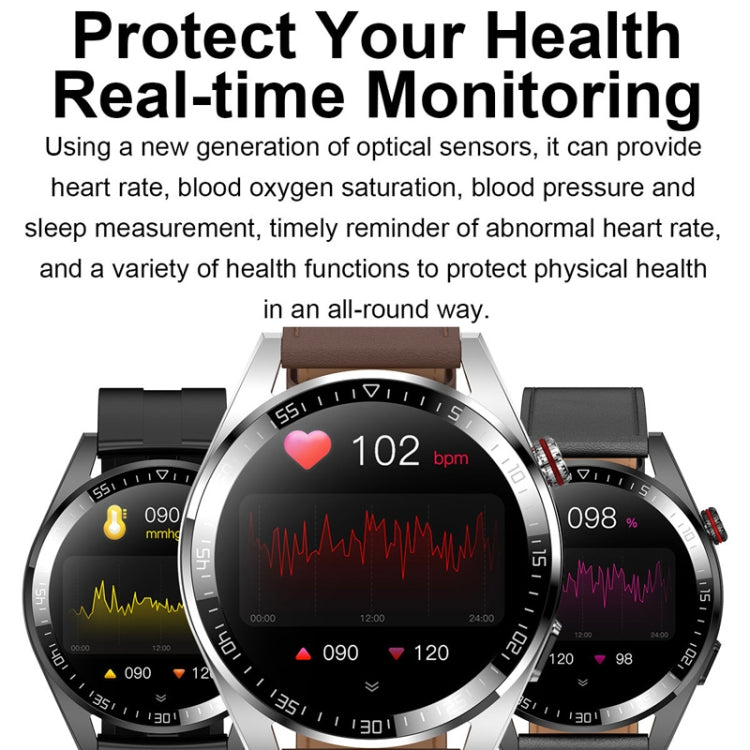 1.43 inch AMOLED Screen Smartwatch Heart Rate Blood Pressure Monitoring Bluetooth Talking Sports Watch, Color: Black Silicone Strap - Smart Watches by PMC TechLife | Online Shopping South Africa | PMC TechLife | Buy Now Pay Later Mobicred