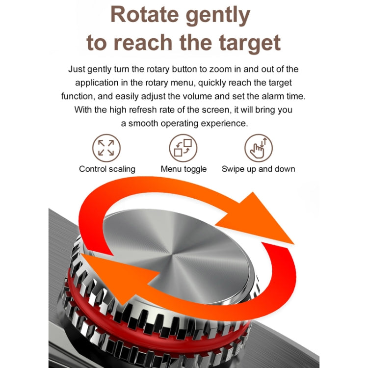 1.43 inch AMOLED Screen Smartwatch Heart Rate Blood Pressure Monitoring Bluetooth Talking Sports Watch, Color: Silver Leather Strap - Smart Watches by PMC TechLife | Online Shopping South Africa | PMC TechLife | Buy Now Pay Later Mobicred