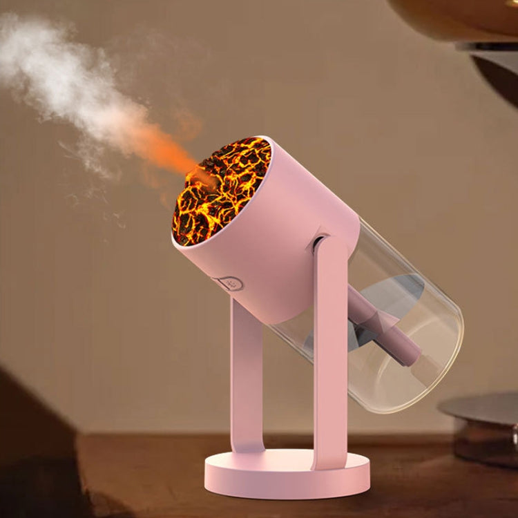 280ml Volcano Cup Rotating Air Humidifier Mini Colorful Ambient Light Car Aroma Diffuser(Pink) - free shipping - PMC TechLife - Order now!