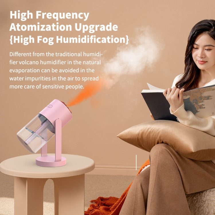 280ml Volcano Cup Rotating Air Humidifier Mini Colorful Ambient Light Car Aroma Diffuser(Pink) - free shipping - PMC TechLife - Order now!
