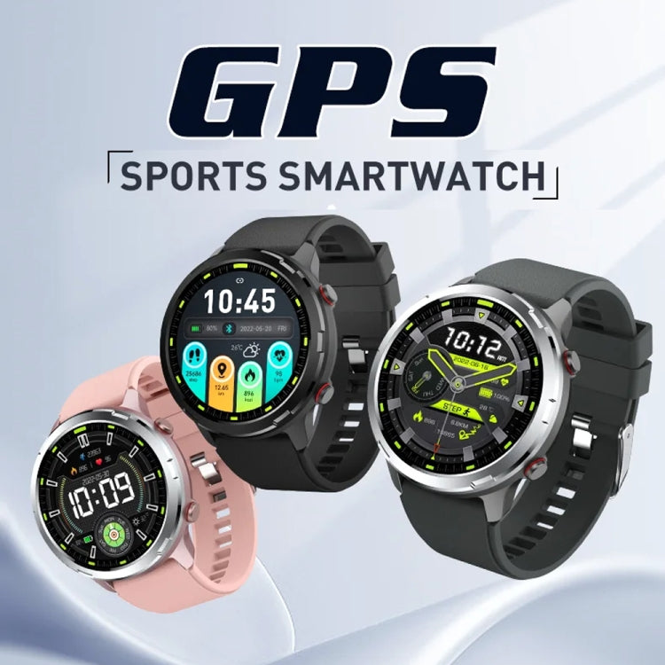 Outdoor GPS Sport Watch 1.32inch HD Round Screen Multi Sport Mode Smartwatch(Silver) - Smart Watches by PMC TechLife | Online Shopping South Africa | PMC TechLife | Buy Now Pay Later Mobicred