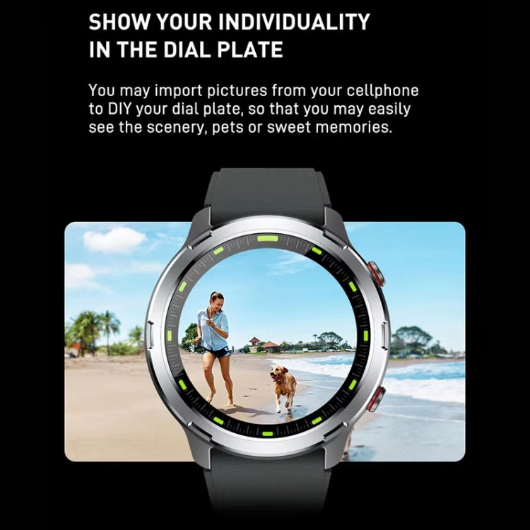 Outdoor GPS Sport Watch 1.32inch HD Round Screen Multi Sport Mode Smartwatch(Silver) - Smart Watches by PMC TechLife | Online Shopping South Africa | PMC TechLife | Buy Now Pay Later Mobicred