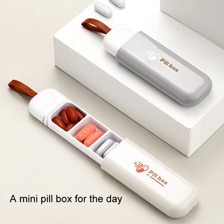 Portable Mini 3 Grids Pill Box Travel Sealed Moisture-proof Medicine Dispenser Pill Storage Box(Grey) - free shipping - PMC TechLife - Order now!