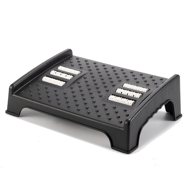Double-row Roller Massage Foot Pedal Footrest Under the Table(Black) - free shipping - PMC TechLife - Order now!