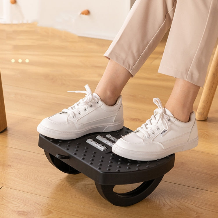 Mini Semicircular 180 Degree Swing Footstool Massage Footrest With Handle(Black) - free shipping - PMC TechLife - Order now!