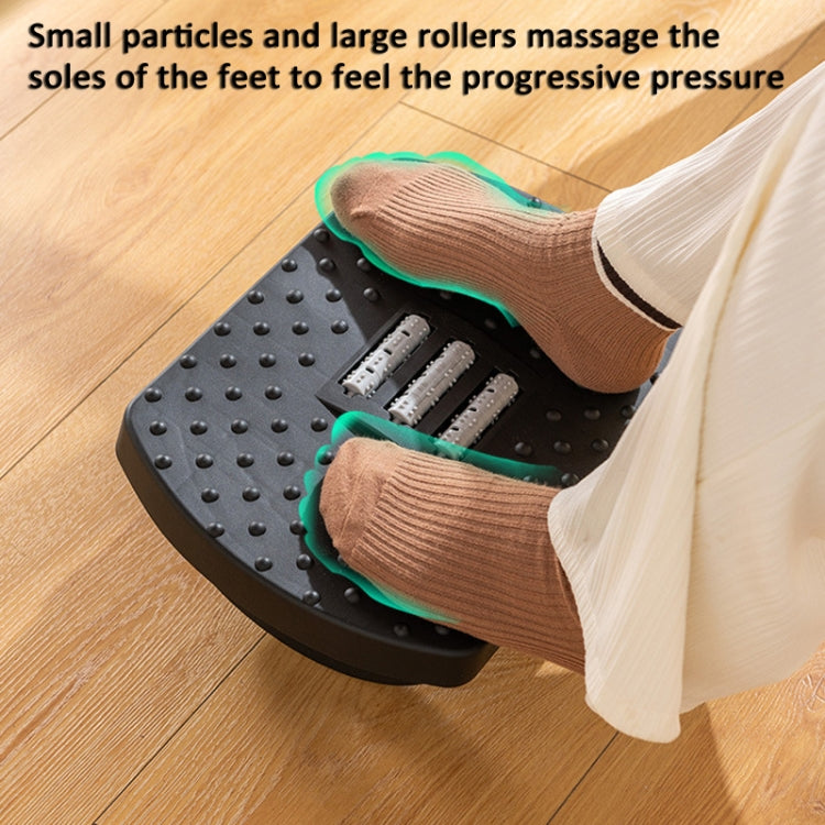 Mini Semicircular 180 Degree Swing Footstool Massage Footrest With Handle(Black) - free shipping - PMC TechLife - Order now!
