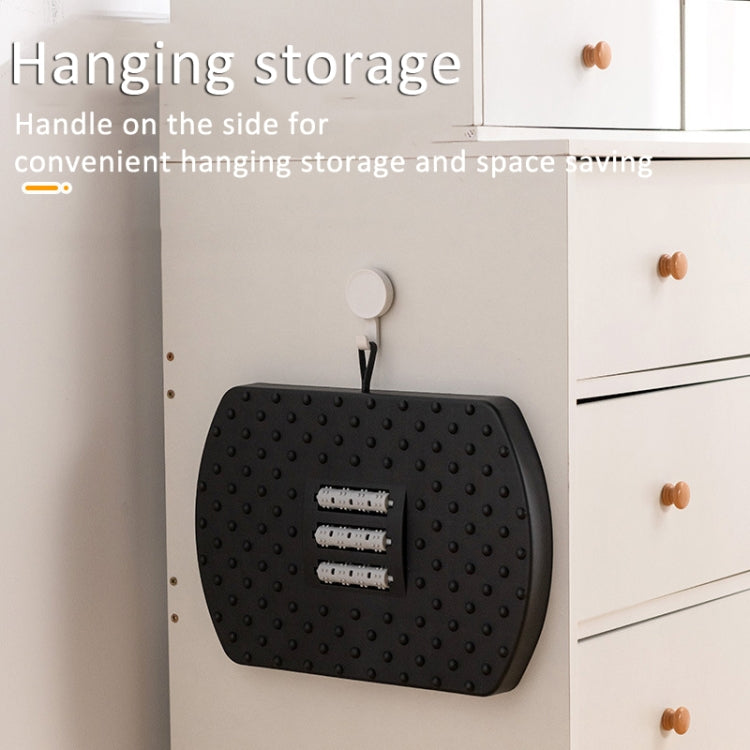 Mini Semicircular 180 Degree Swing Footstool Massage Footrest With Handle(Black) - free shipping - PMC TechLife - Order now!