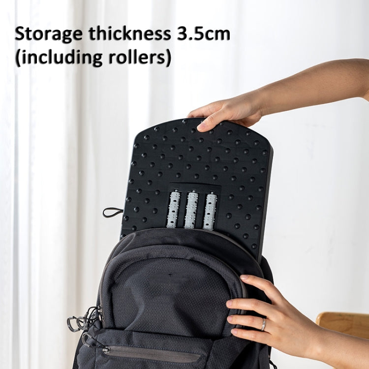 Mini Semicircular 180 Degree Swing Footstool Massage Footrest With Handle(Black) - free shipping - PMC TechLife - Order now!