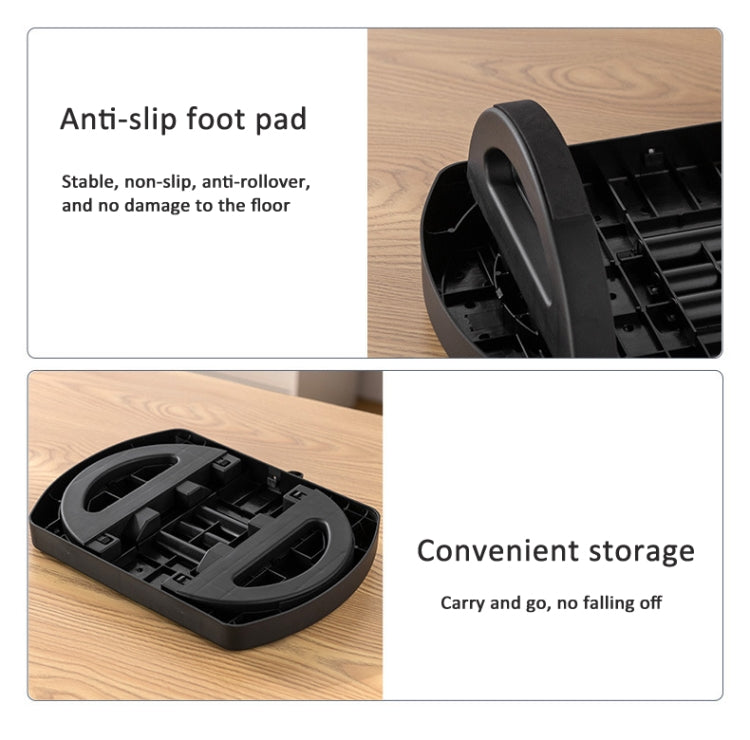 Mini Semicircular 180 Degree Swing Footstool Massage Footrest With Handle(Black) - free shipping - PMC TechLife - Order now!