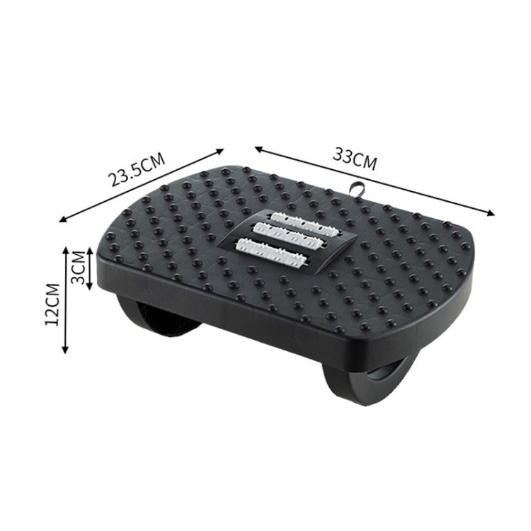 Mini Semicircular 180 Degree Swing Footstool Massage Footrest With Handle(Black) - free shipping - PMC TechLife - Order now!