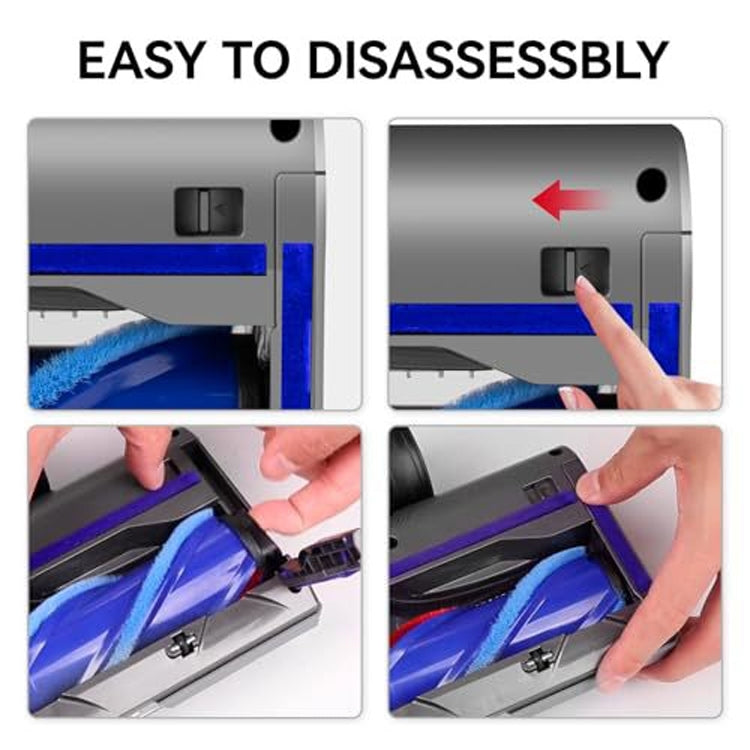 For Dyson V7 V8 V10 V11 V15 Soft Velvet Suction Head With Full Range Dust Display Light - For Dyson Accessories by PMC TechLife | Online Shopping South Africa | PMC TechLife | Buy Now Pay Later Mobicred