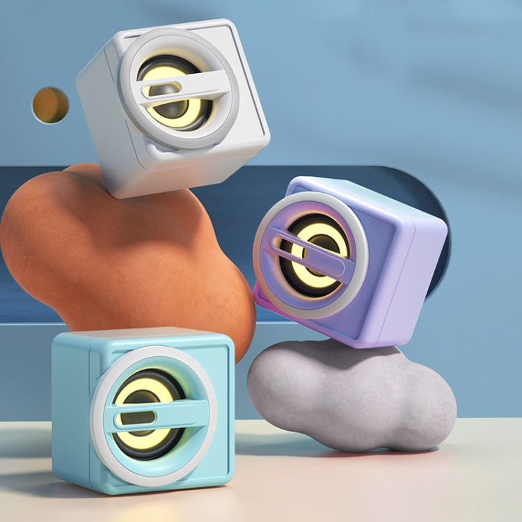 K1 Mini Desktop Computer Wired Speakers USB Subwoofer Speaker, Color: Light Edition White -  by PMC TechLife | Online Shopping South Africa | PMC TechLife | Buy Now Pay Later Mobicred