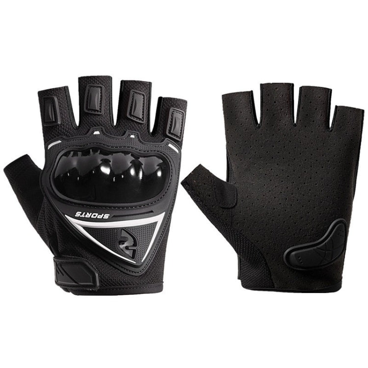 Motorcycle Protection Half Finger Gloves Men Outdoor Riding Sports Tactical Hiking Gloves, Size: Average(Gray) - Safety Gloves by PMC TechLife | Online Shopping South Africa | PMC TechLife | Buy Now Pay Later Mobicred