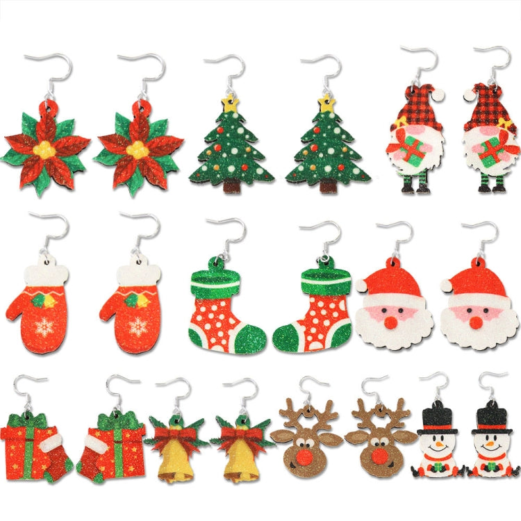 Christmas Element Cartoon Decoration Earrings Shiny Earrings, Spec: Gift Box - free shipping - PMc TechLife - Order now!