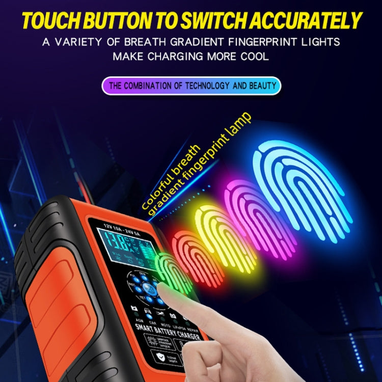 ANHTCzyx 12V/24V 6-180AH 7-Stage Smart Car Motorcycle Battery Charger(AU Plug) - free shipping - PMC Jewellery - Order now!