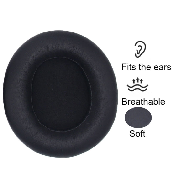 1pair For SteelSeries Arctis Nova 3 / 5 / 7 / Pro Wired Headphone Sponge Cover, Color: Black Leather - free shipping - PMC Jewellery - Order now!