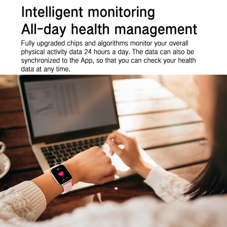 Blood Oxygen / Sleep / Heart Rate Health Monitoring Smart Watch Square Sports Watch(Pink) - Smart Watches by PMC TechLife | Online Shopping South Africa | PMC TechLife | Buy Now Pay Later Mobicred