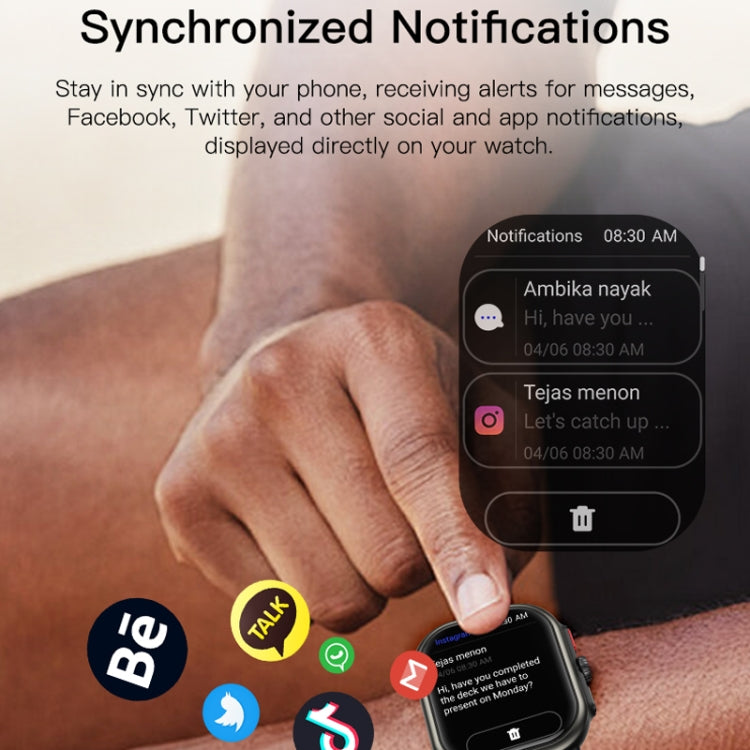 Sports Smart Watch 2.06 Inch Ultra HD AMOLED Screen Bluetooth Talking Watch(White) - Smart Watches by PMC TechLife | Online Shopping South Africa | PMC TechLife | Buy Now Pay Later Mobicred