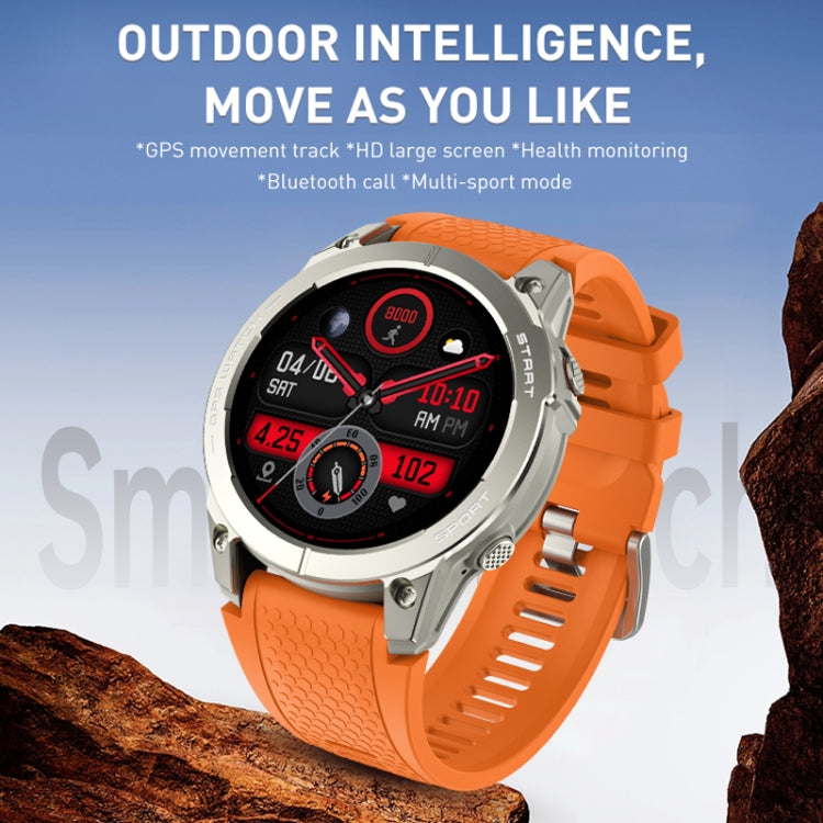 Outdoor Sports Smart Watch 1.43 Inch Ultra HD AMOLED Screen Bluetooth Talking Watch(Orange) - Smart Watches by PMC TechLife | Online Shopping South Africa | PMC TechLife | Buy Now Pay Later Mobicred