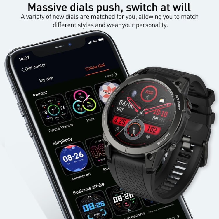 Outdoor Sports Smart Watch 1.43 Inch Ultra HD AMOLED Screen Bluetooth Talking Watch(Black) - Smart Watches by PMC TechLife | Online Shopping South Africa | PMC TechLife | Buy Now Pay Later Mobicred