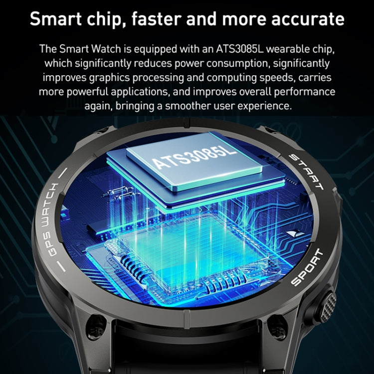 Outdoor Sports Smart Watch 1.43 Inch Ultra HD AMOLED Screen Bluetooth Talking Watch(Black) - Smart Watches by PMC TechLife | Online Shopping South Africa | PMC TechLife | Buy Now Pay Later Mobicred