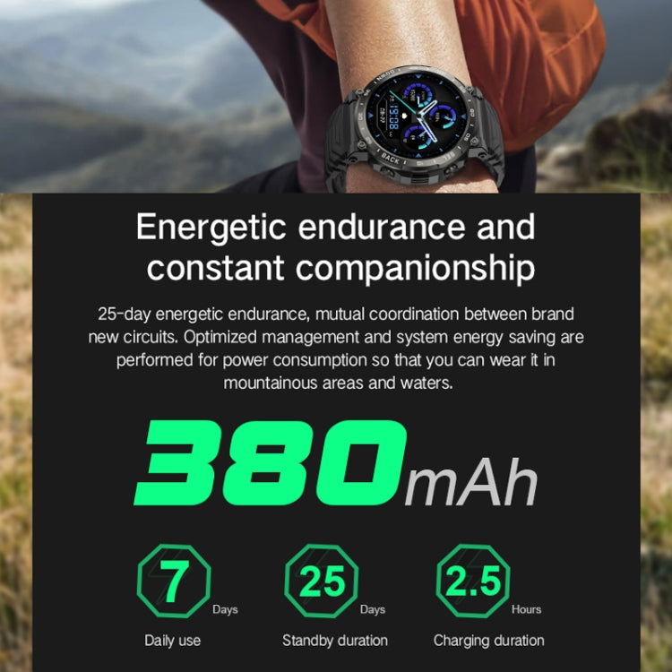 Bluetooth Talk Outdoor Pedometer Exercise Heart Rate Sleep Monitoring Smart Watch(Black) - Smart Watches by PMC TechLife | Online Shopping South Africa | PMC TechLife | Buy Now Pay Later Mobicred