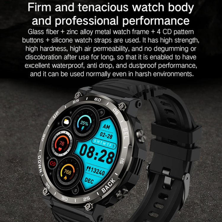 Bluetooth Talk Outdoor Pedometer Exercise Heart Rate Sleep Monitoring Smart Watch(Black) - Smart Watches by PMC TechLife | Online Shopping South Africa | PMC TechLife | Buy Now Pay Later Mobicred