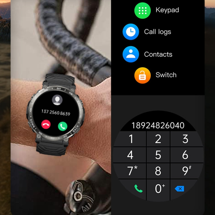 Bluetooth Talk Outdoor Pedometer Exercise Heart Rate Sleep Monitoring Smart Watch(Silver) - Smart Watches by PMC TechLife | Online Shopping South Africa | PMC TechLife | Buy Now Pay Later Mobicred