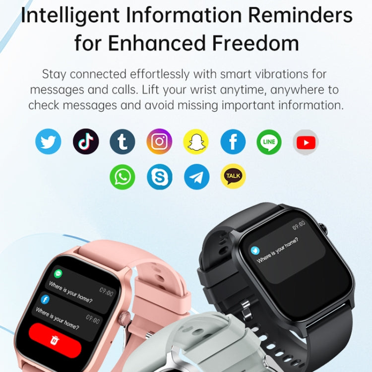 Bluetooth Talk HD Large Screen Heart Rate Oxygen Monitoring Multi-Sport Mode Smart Watch(Purple) - Smart Watches by PMC TechLife | Online Shopping South Africa | PMC TechLife | Buy Now Pay Later Mobicred