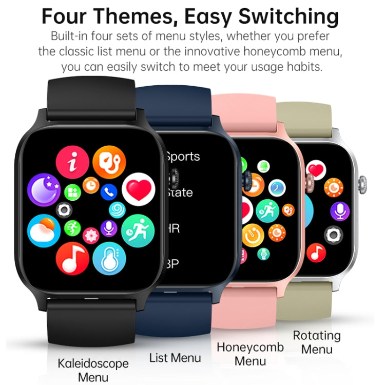 Bluetooth Talk HD Large Screen Heart Rate Oxygen Monitoring Multi-Sport Mode Smart Watch(Purple) - Smart Watches by PMC TechLife | Online Shopping South Africa | PMC TechLife | Buy Now Pay Later Mobicred