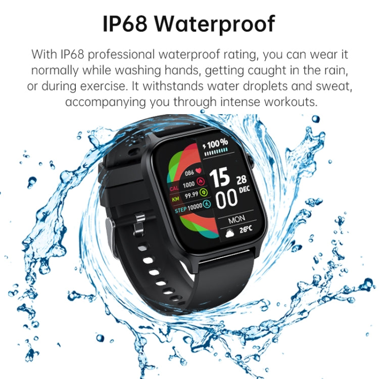 Bluetooth Talk HD Large Screen Heart Rate Oxygen Monitoring Multi-Sport Mode Smart Watch(Black) - Smart Watches by PMC TechLife | Online Shopping South Africa | PMC TechLife | Buy Now Pay Later Mobicred