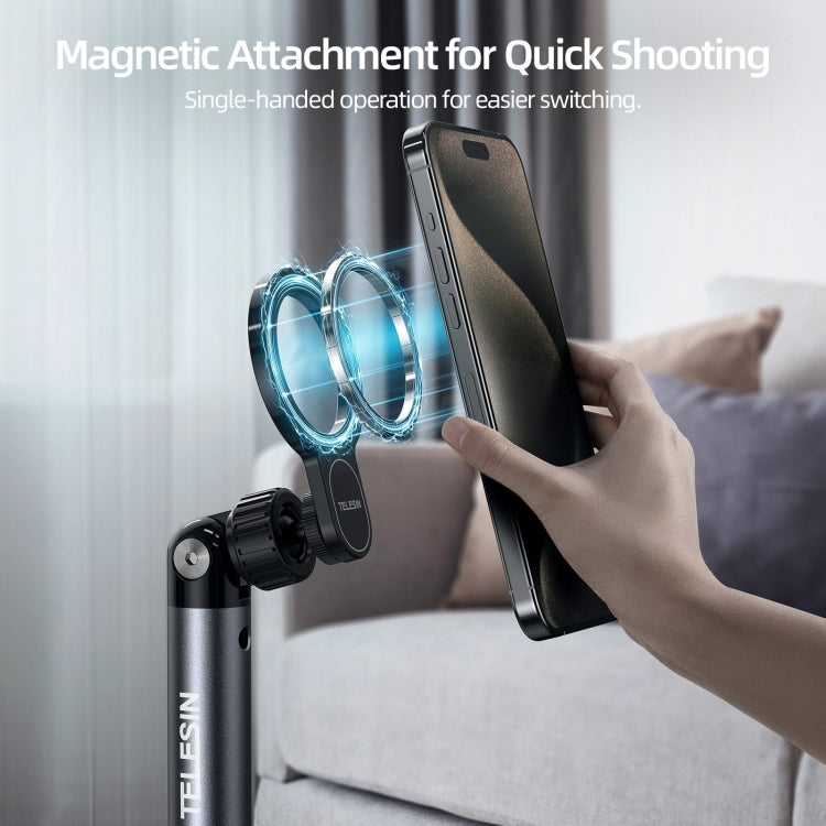 TELESIN P3-FS-01 Phone Video Live Streaming Magsafe Magnetic Mount(Floor) - Stand by TELESIN | Online Shopping South Africa | PMC TechLife | Buy Now Pay Later Mobicred