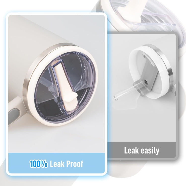 For Stanley 40oz Adventure Quencher Transparent Straw Lid Replacement Parts, Spec: Rose Red - Vacuum Thermoses & Cups by PMC TechLife | Online Shopping South Africa | PMC TechLife | Buy Now Pay Later Mobicred
