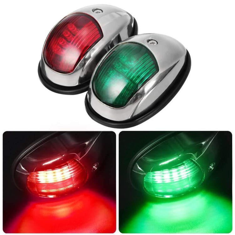 Marine Navigation Warning Light Signal LED Yacht Light, Color: Silver Shell Green - Marine Accessories & Parts by PMC Jewellery | Online Shopping South Africa | PMC Jewellery | Buy Now Pay Later Mobicred