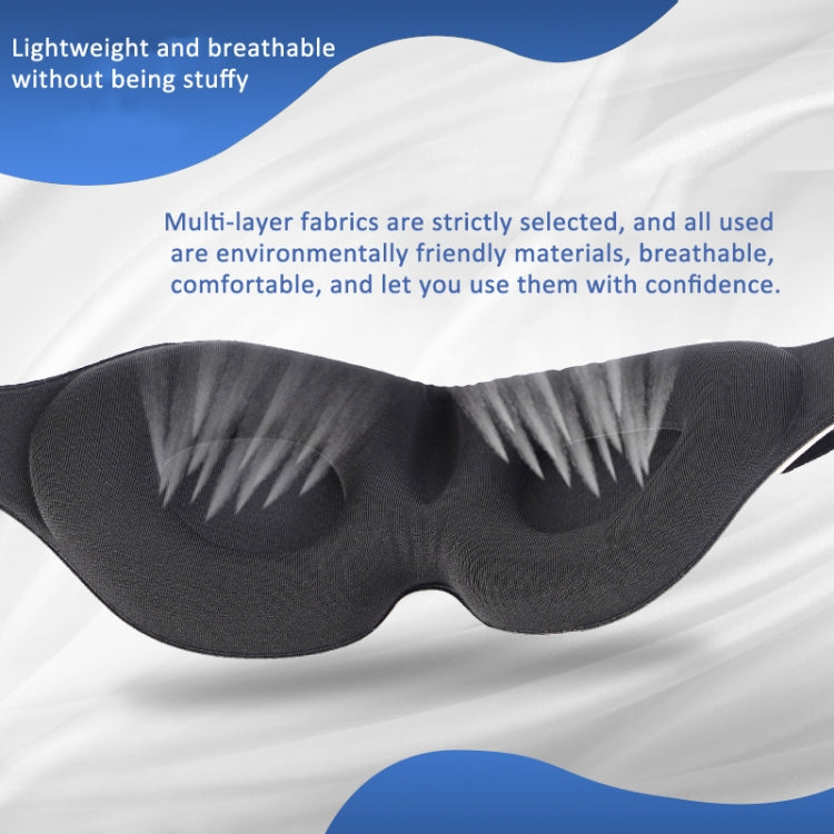 4 In 1 3D Sleep Eye Mask Memory Foam Non-pressure Shading Sleeping Blindfold(Blue) - free shipping - PMC TechLife - Order now!