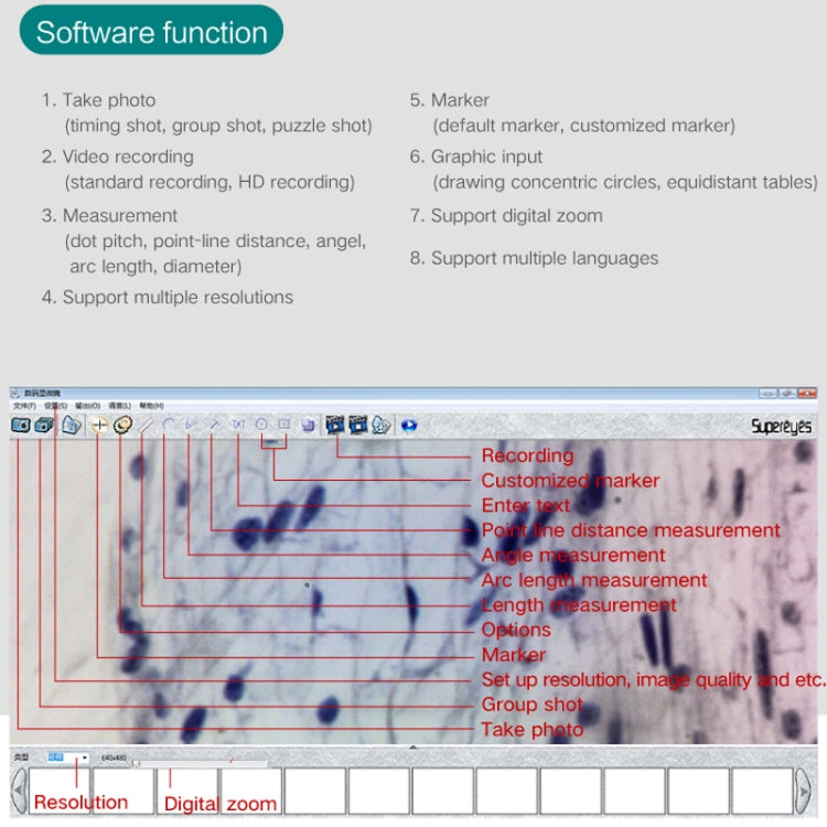 Supereyes 500x HD USB Circuit Board Repair Electron Microscope(B007) - free shipping - PMC TechLife - Order now!